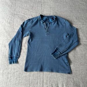 Men's Blue Henley Shirt